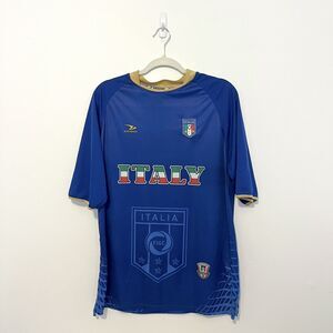 VTG Drako Original Italy Italia Blue Jersey Soccer Football Azzuri Y2K Sz L OS